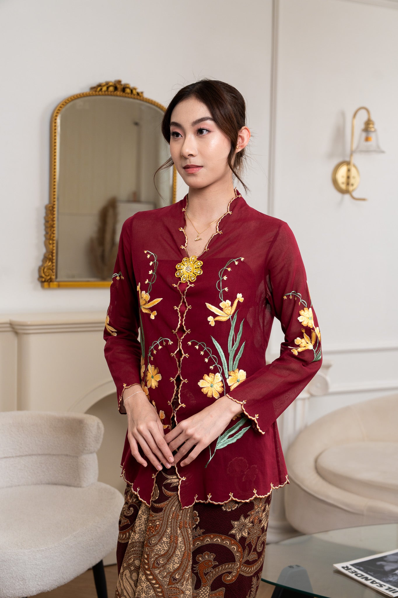Soraya Kebaya Set in Red