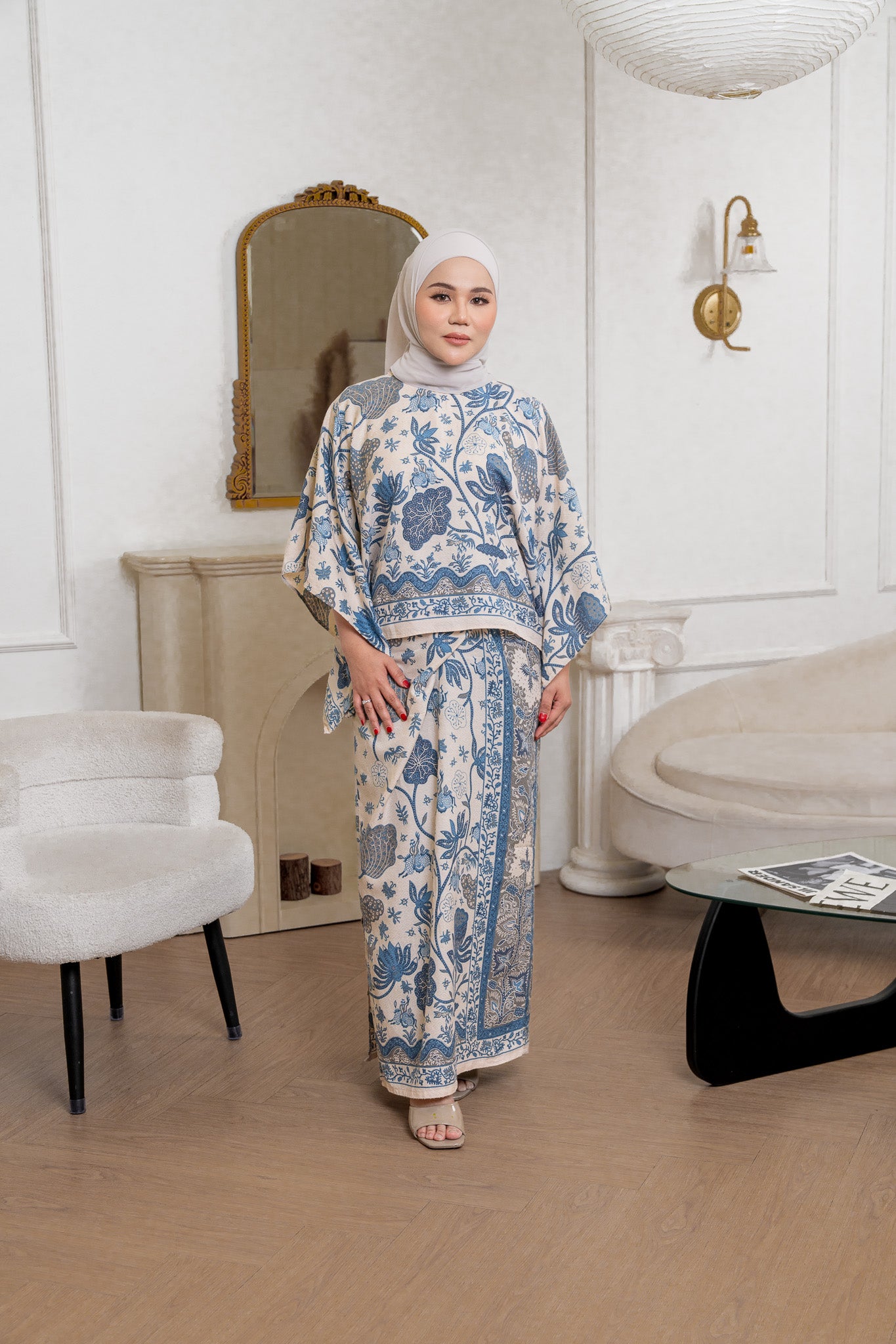 Aliya Kurung Set in Blue